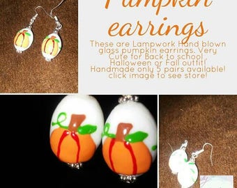 Pumpkin Earrings