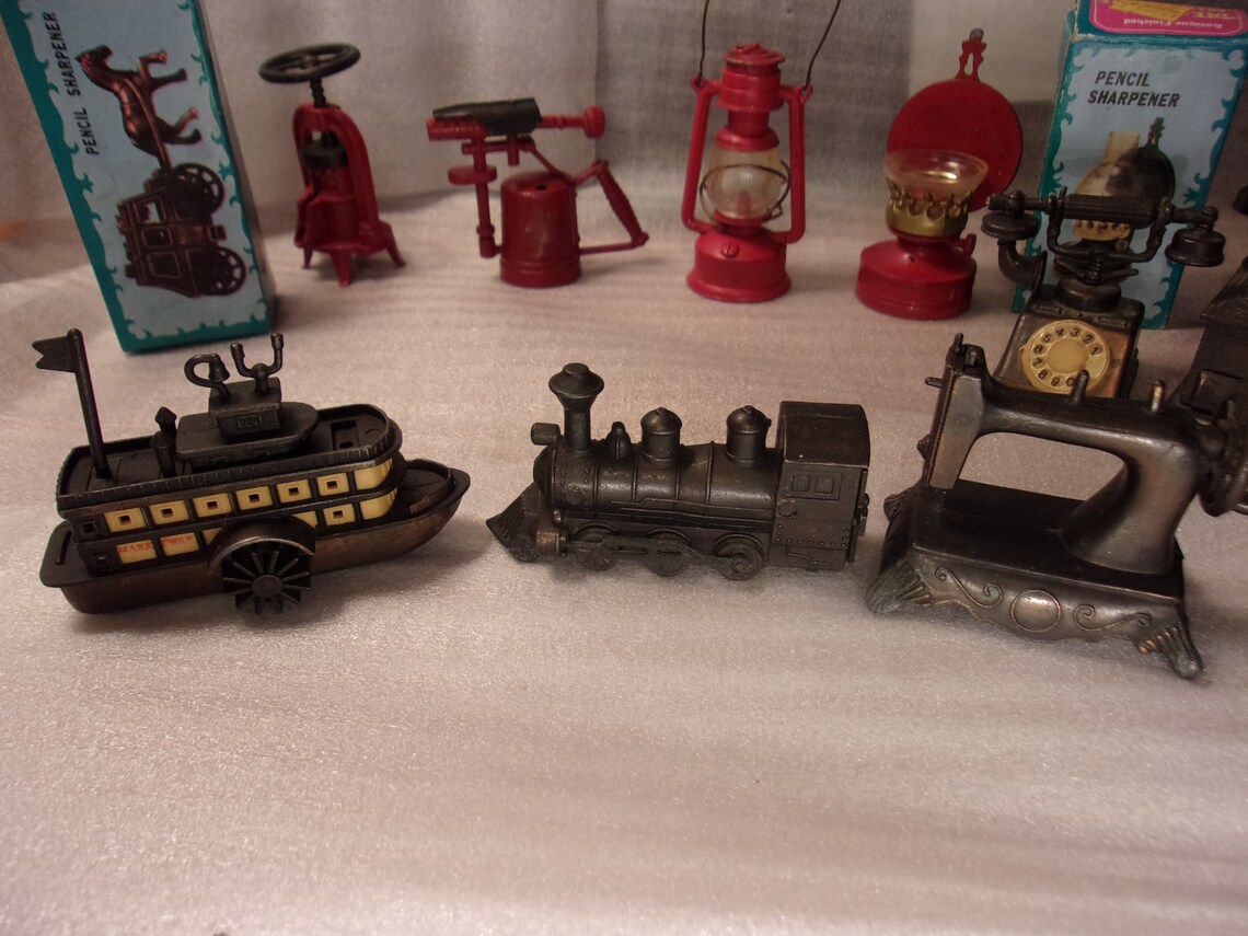 Die Cast Pencil Sharpeners Vintage Lot of 15 Lot 623 Etsy