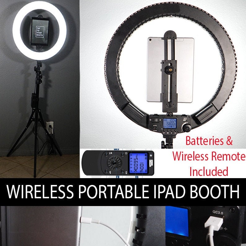 19 LED Wireless iPad Photo Booth With Stand Portable Photo Booth W