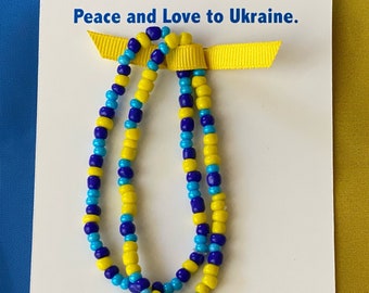 Ukraine Bracelet Set |  Peace and Love to Ukraine