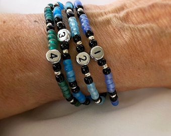 Water Tracker Bracelets | Set of 4, 5, or 6 Hydration Reminder