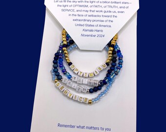 Optimism • Faith • Truth • Service • Inspiring Stretch Bracelets