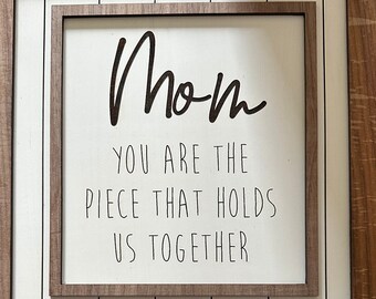 Mother's Day Puzzle Sign - Personalized and Finished