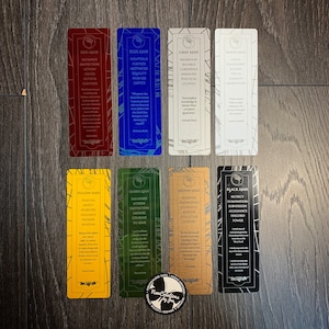 Wheel of Time Ajah Aluminum Bookmarks