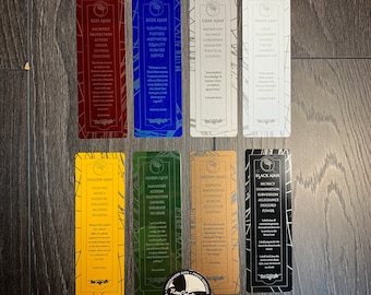 Wheel of Time Ajah Aluminum Bookmarks