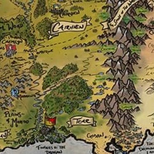 Wheel of Time Westlands FULL COLOR canvas map by Rob Christianson Limited Edition image 3