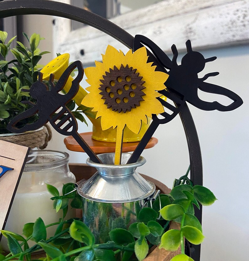 Sunflowers Themed Tiered Tray Decor Kit Bundle - Etsy