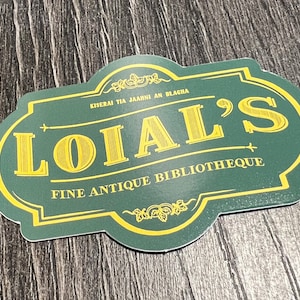 Loial’s Bibliotheque Wheel of Time Stickers