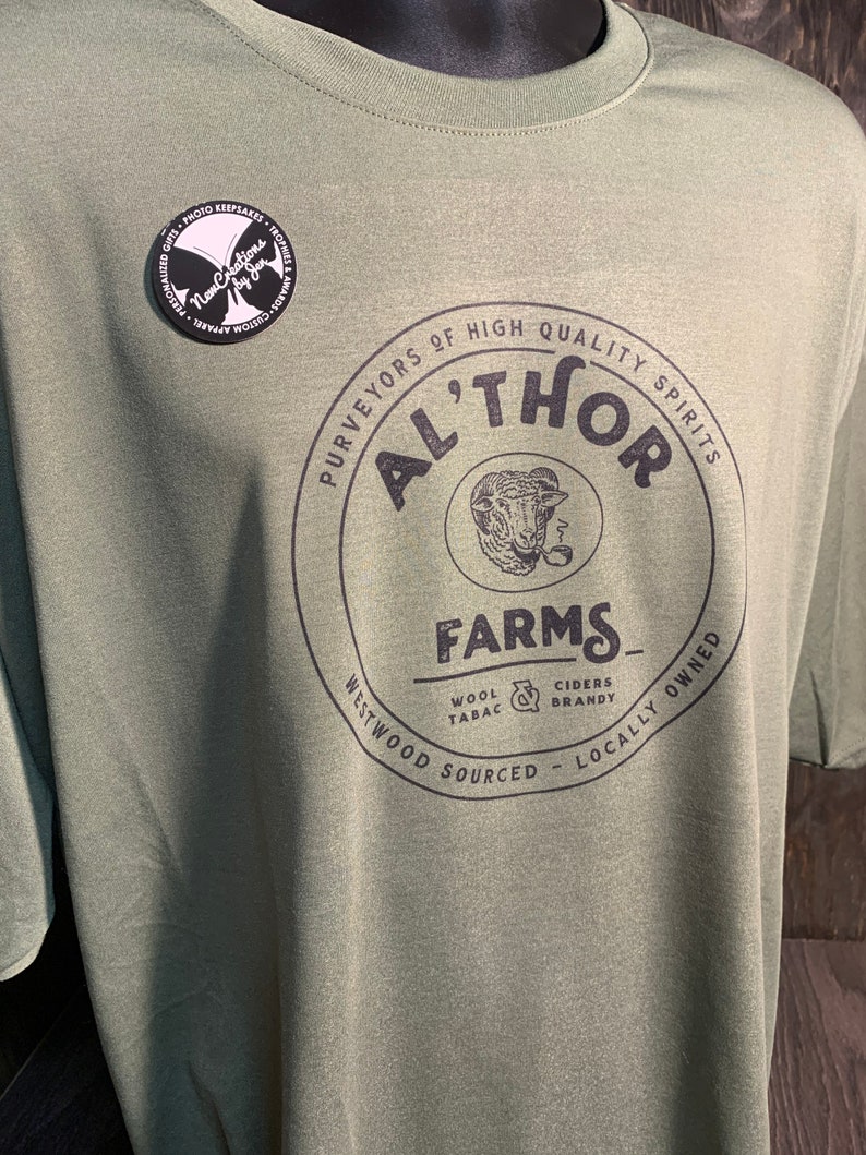 AlThor Farms Wheel of Time Vintage Randland Souvenir Lightweight Tee Multiple Color Options UNISEX SIZING image 4