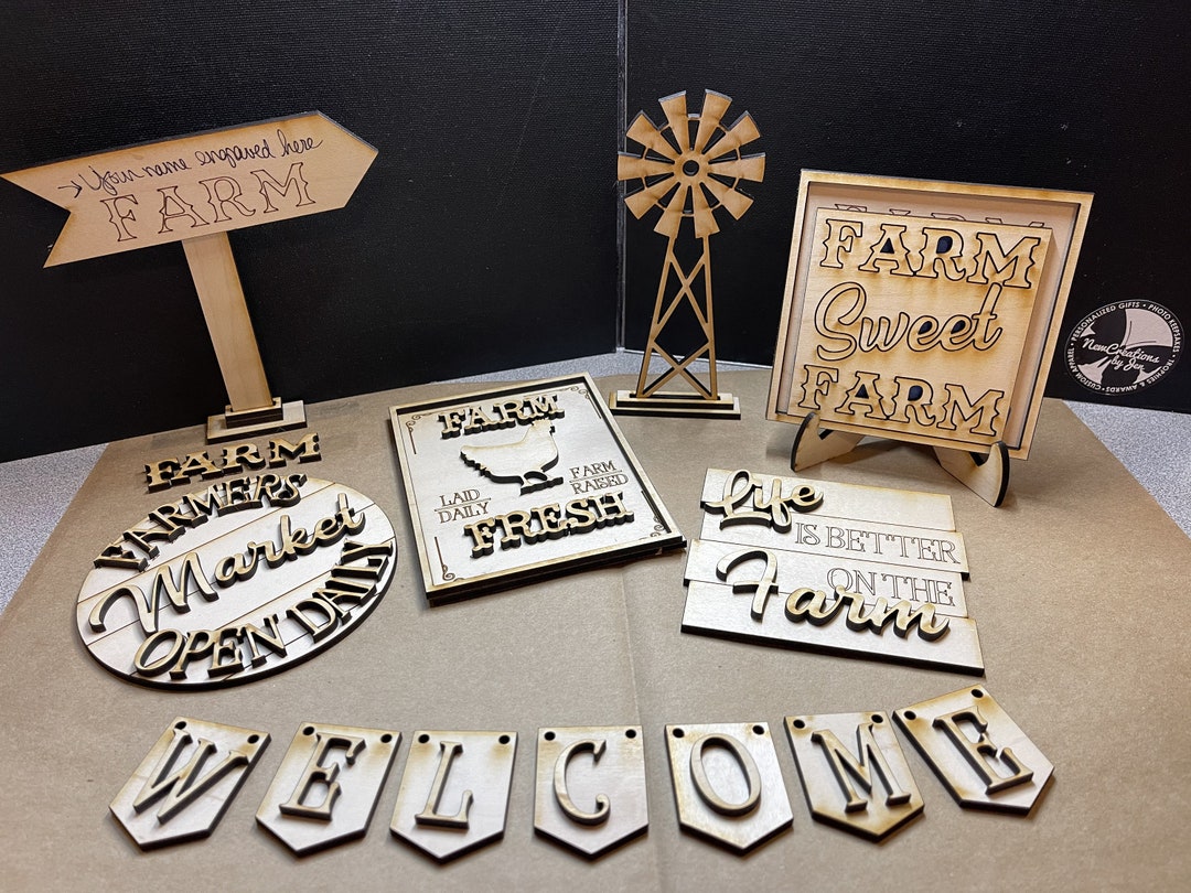 DIY Farm Fresh Farmers Market Themed Tiered Tray Decor Kit Bundle ...