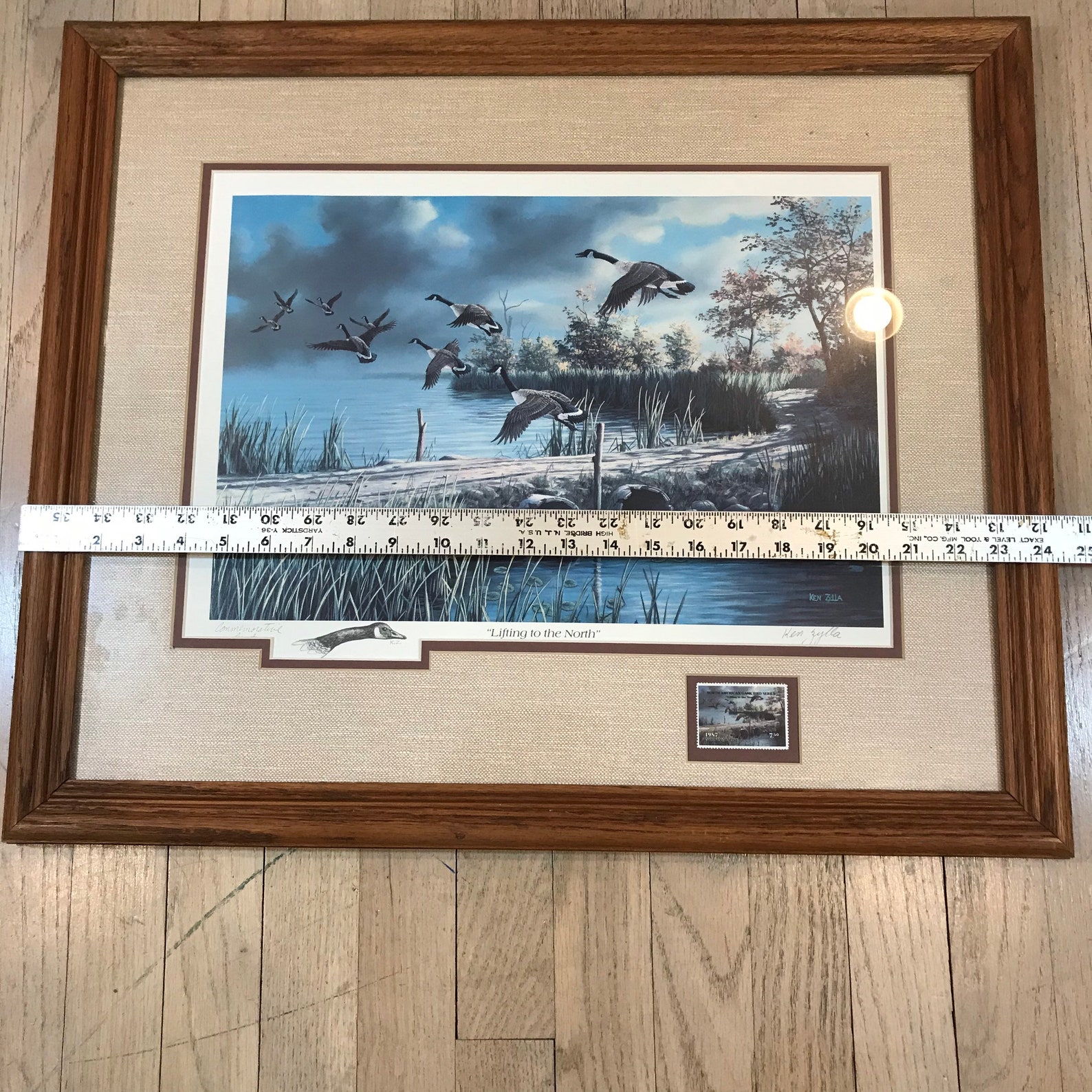 1987 Ken Zylla Framed Matted Commemorative Print Signed Etsy