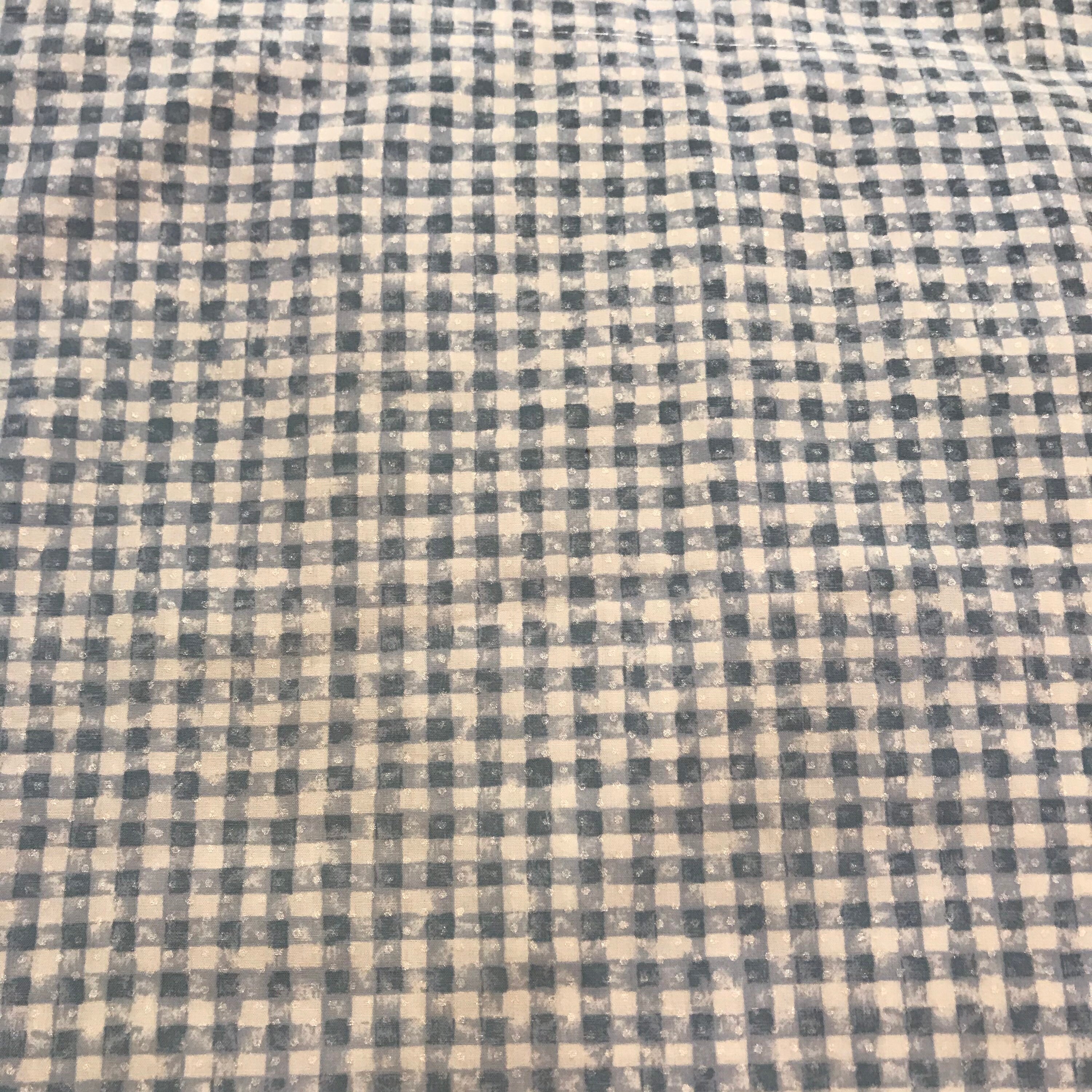 5 Blue White Checker Sheridan Valance Panels With Rod Pocket Polyester Cotton Blend 88x18 Made