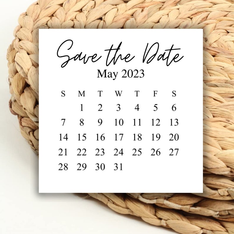 DIGITAL 2023 May Square Calendar Printable Digital Download - Etsy Canada