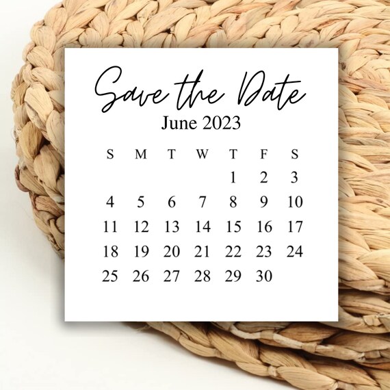 DIGITAAL 2023 Juni Vierkante Kalender Afdrukbare Digitale Etsy Nederland
