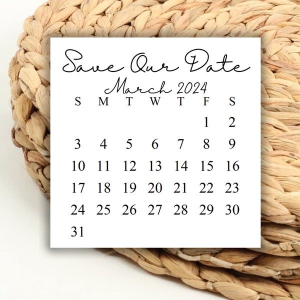 April 2024 Save Our Date Etsy