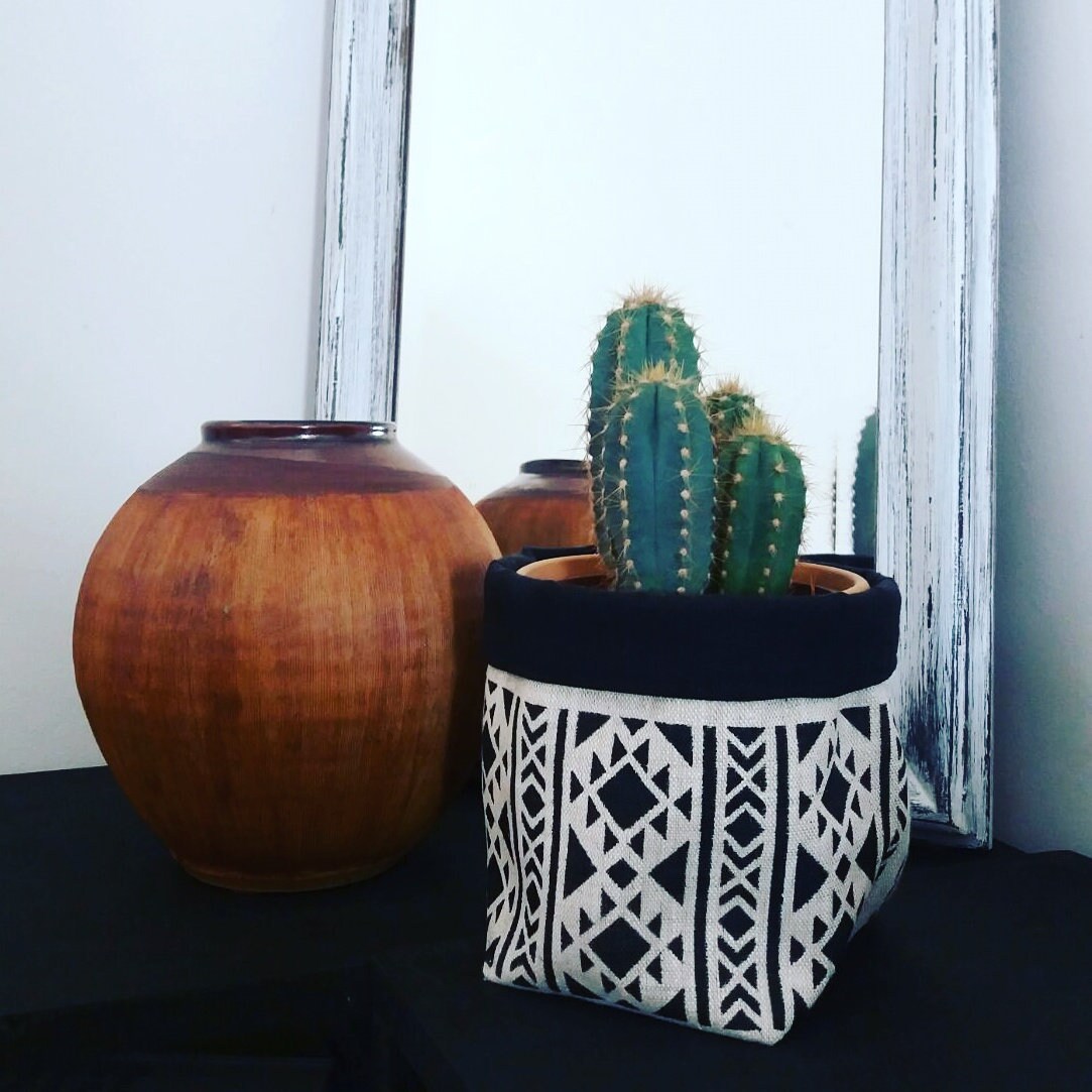 Panier de Rangement Tissu Azteca en Lin