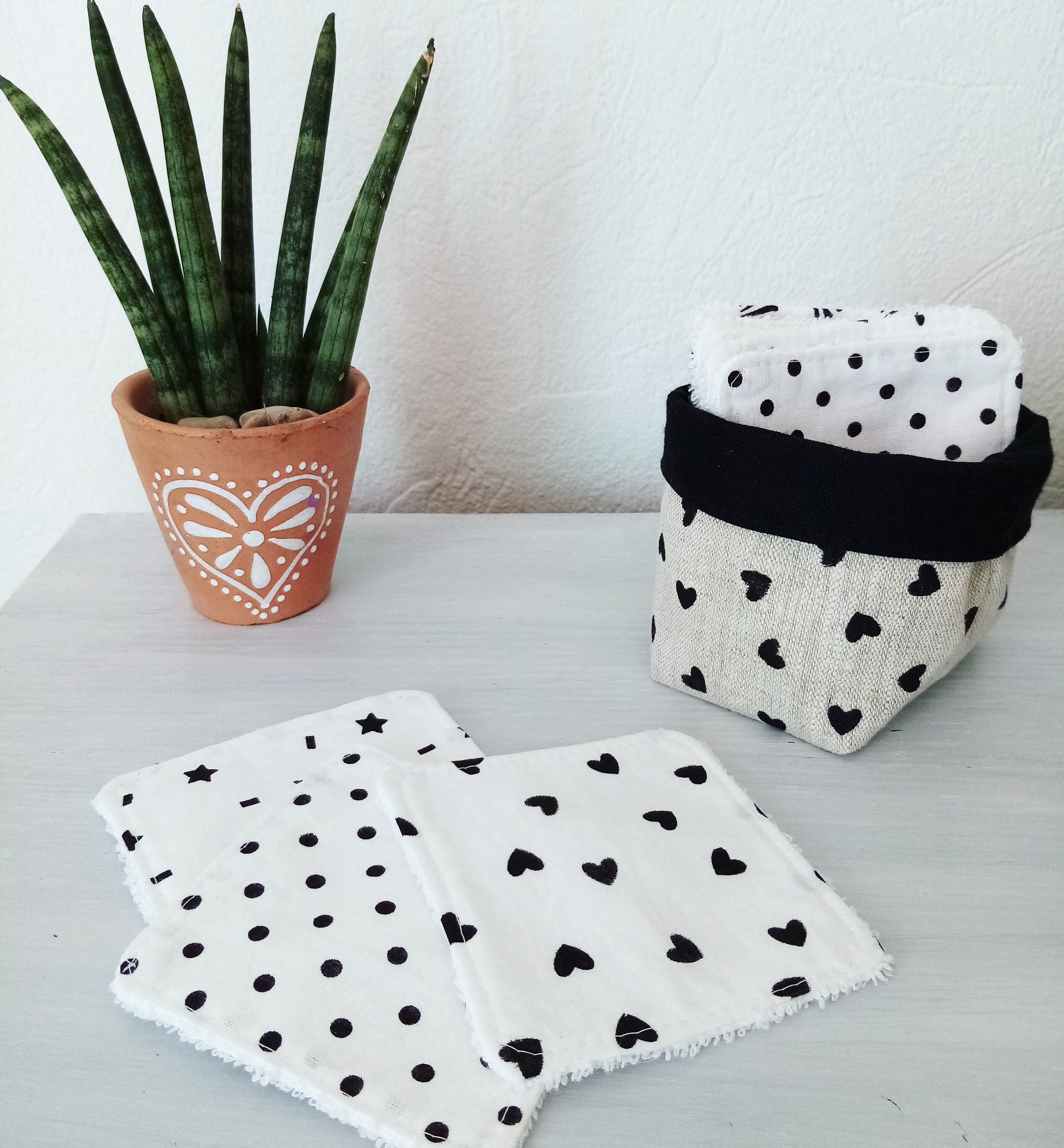 Mini cesta de almacenamiento / bolsillo vacío / maceta de lino | Etsy