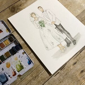 Custom Watercolor Family Portrait Illustration image 6