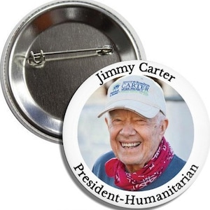 Magnete per bottoni umanitari del presidente Jimmy Carter