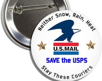 Save the USPS Button/Magnet