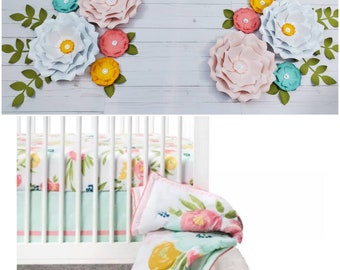 cloud island floral bedding