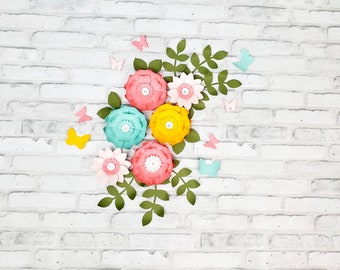 cloud island floral fields fabric