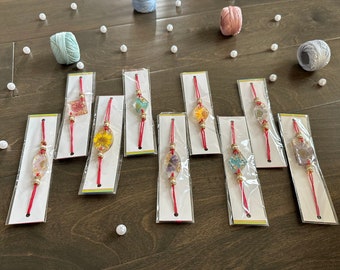 Resin Rakhis: Flower Resin, Adult Rakhis, Rakhi, Rakshabandhan, Multicolor Indian Rakhi Bracelets, Rakhi sets, Rakhi for brothers & sisters