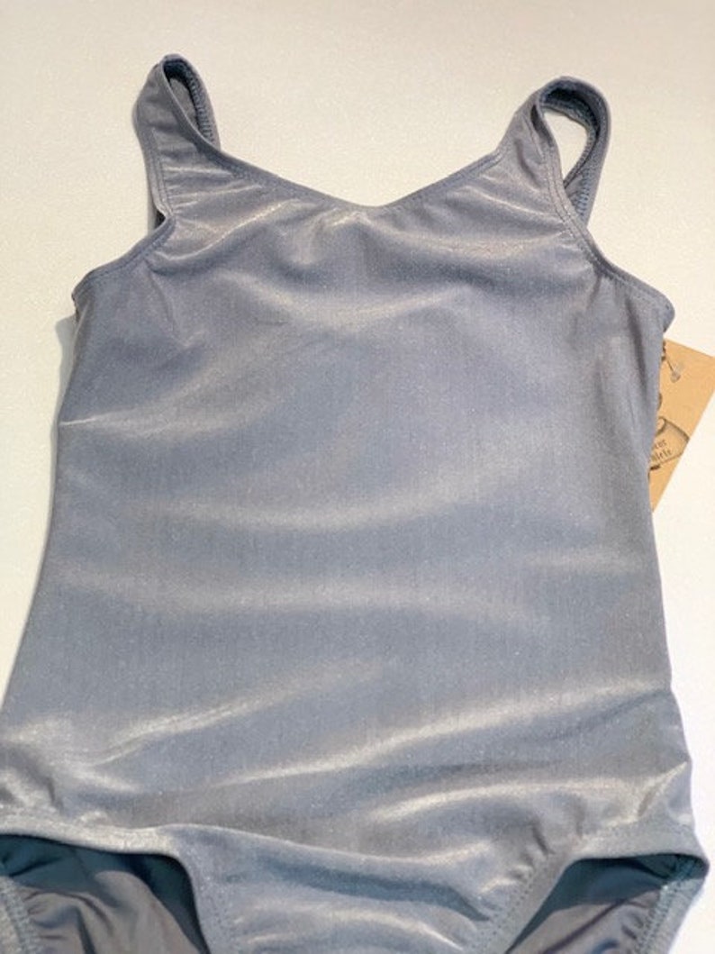 DH1001 Silver Shimmer Gymnastics Dance Leotard