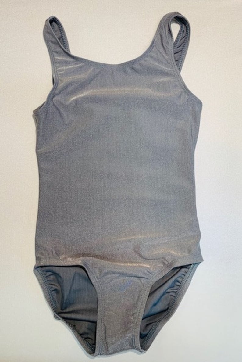 DH1001 Silver Shimmer Gymnastics Dance Leotard