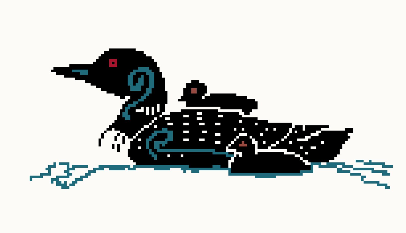 Call of the Wild Loon Digital Cross Stitch Pattern Download Etsy