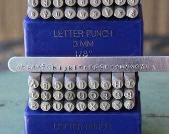 3mm Comic Sans Font Combination Metal Stamp Letter Set - Jewelry Stamp - SGE-2UL