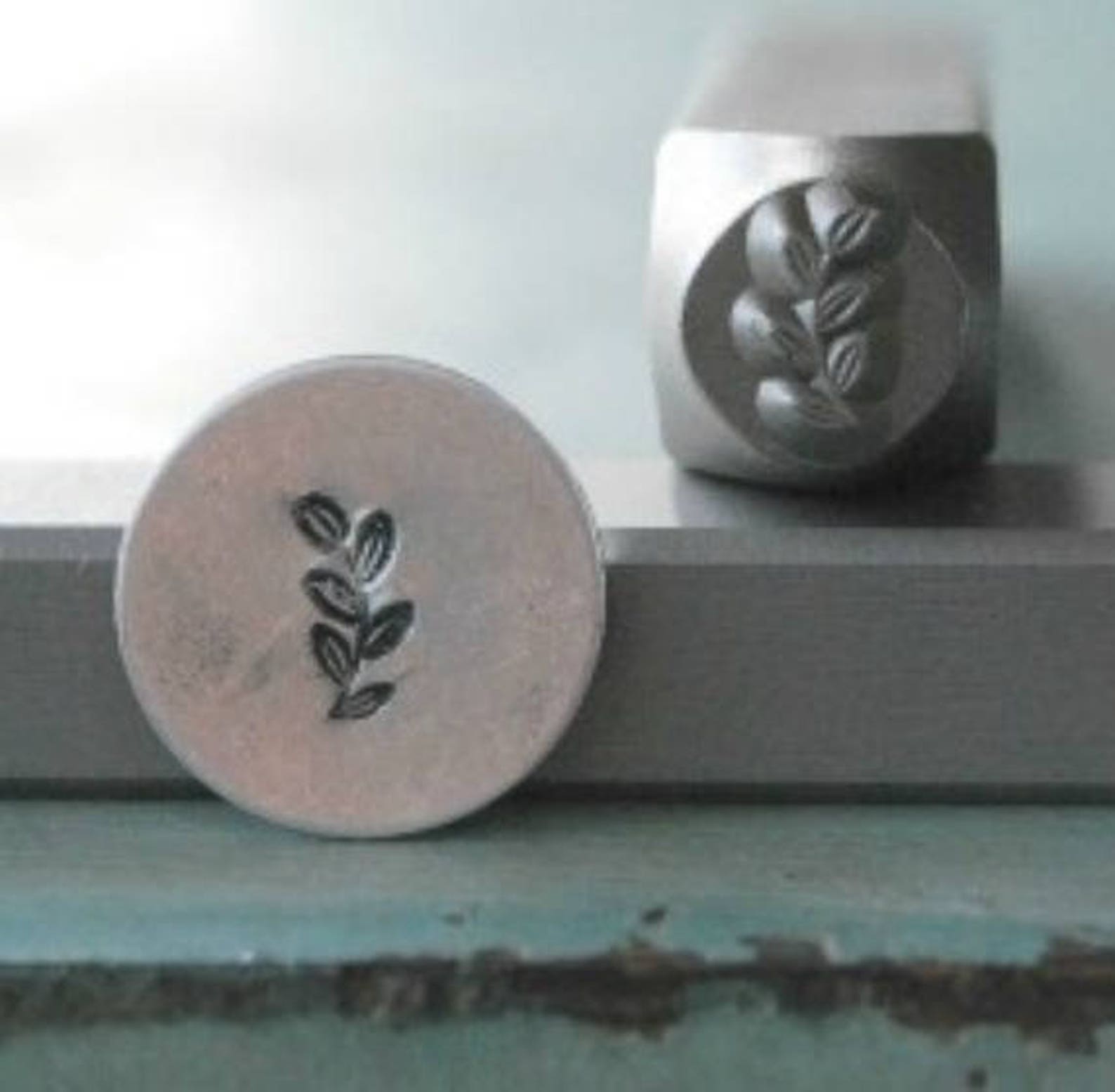 6mm Leaf Vine Metal Design Stamp Supply Guy Stamp SGCH-44 | Etsy