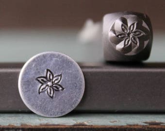 6mm Flower DIY Jewelry Making Metal Design Stamp - Stamping Kit, Tools, Press, Machine & Supplies - SGCH-193