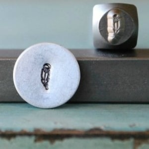 5 mm Indiase veren DIY-sieraden maken metalen ontwerpstempel - Stempelset, gereedschap, pers, machine en benodigdheden - SGCH-72
