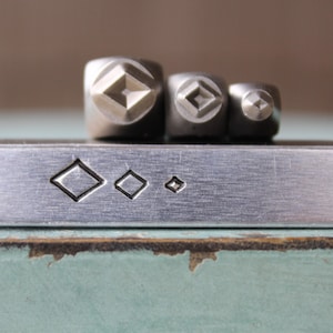 Diamond (2mm, 4mm and 6mm) Metal Design 3 Stamp Set - Supply Guy Stamp - SGCH-564565566