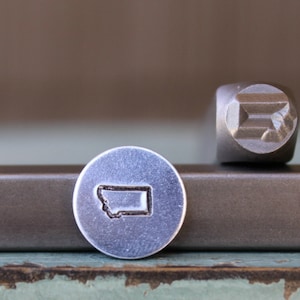 6mm (1/4&quot;)  Montana State Metal Design Stamp - Supply Guy Stamp - SGCH-348