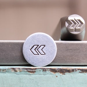6mm Double Arrow Military Stripe Metal Design Stamp - Supply Guy Stamp - SGCH-511