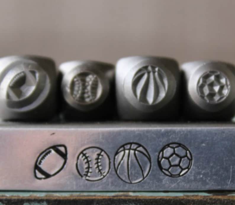 5mm and 6mm Sport Ball Metal Design 4 Stamp Set Supply Guy Etsy