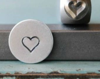 5mm Traditional Heart Metal Design Stamp - Supply Guy Stamp - SGCH-75