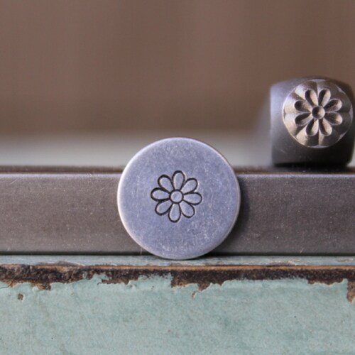 5mm Simple Flower Metal Design Stamp Supply Guy Stamp Etsy