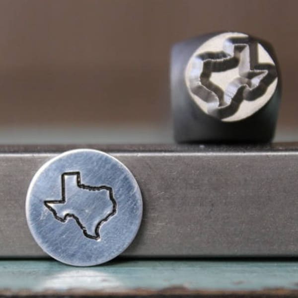 8mm (3/8") Texas State Metal Design Stamp - Supply Guy Stamp - SGCH-TX