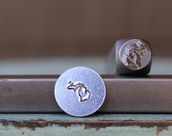 6mm (1/4")  Michigan State Metal Design Stamp - Supply Guy Stamp - SGCH-344