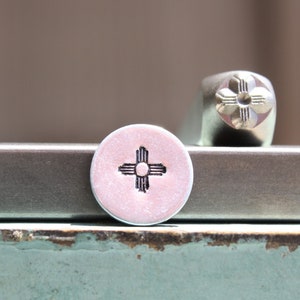 6mm Southwest Sun Zia Metal Design Stamp - Supply Guy Stamp - SGCH-538