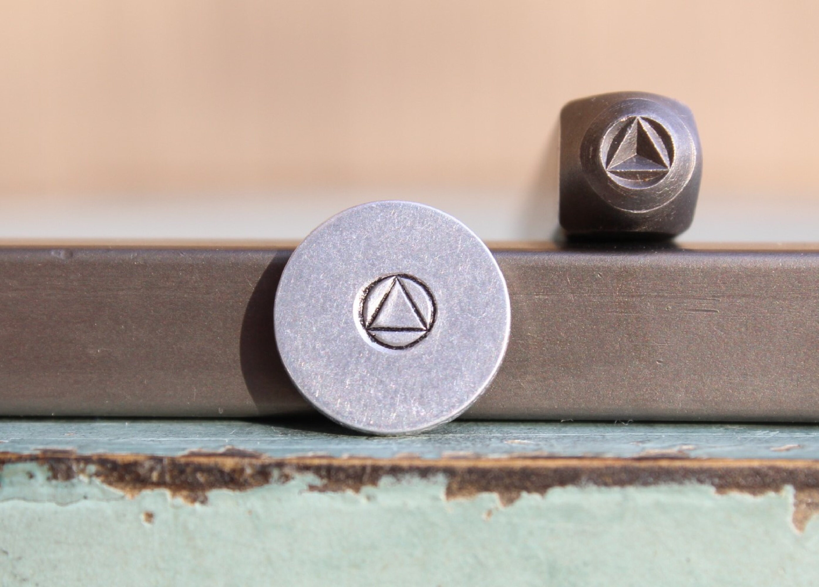 4mm Recovery Symbol Metal Design Stamp - Supply Guy Stamp - SGCH-490