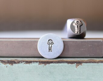 6mm Boy DIY Jewelry Making Metal Design Stamp - Stamping Kit, Tools, Press, Machine & Supplies - SGCH-583