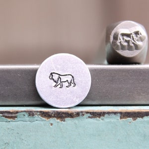 6mm Löwe Metall Design Stempel - Versorgung Guy Stempel - SGCH-541