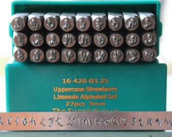 Supply Guy 3 mm ストロベリー ライムエード フォント 小文字 メタル