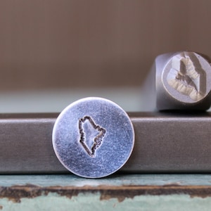 6mm (1/4 &quot;) Maine State Metal Design Stempel - Versorgung Guy Stempel - SGCH-341.&quot;