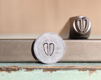 5mm Deer Tracks DIY Jewelry Making Metal Design Stamp - Stamping Kit, Tools, Press, Machine & Supplies - SGCH-487