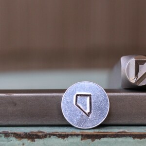 6mm (1/4&quot;)  Nevada State Metal Design Stamp - Supply Guy Stamp - SGCH-350